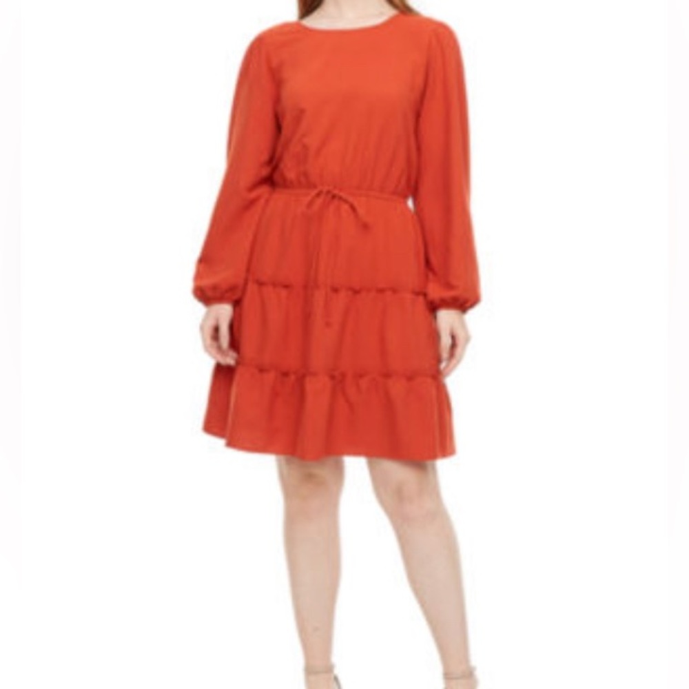 Brannan Long Sleeve Fit + Flare Dress L